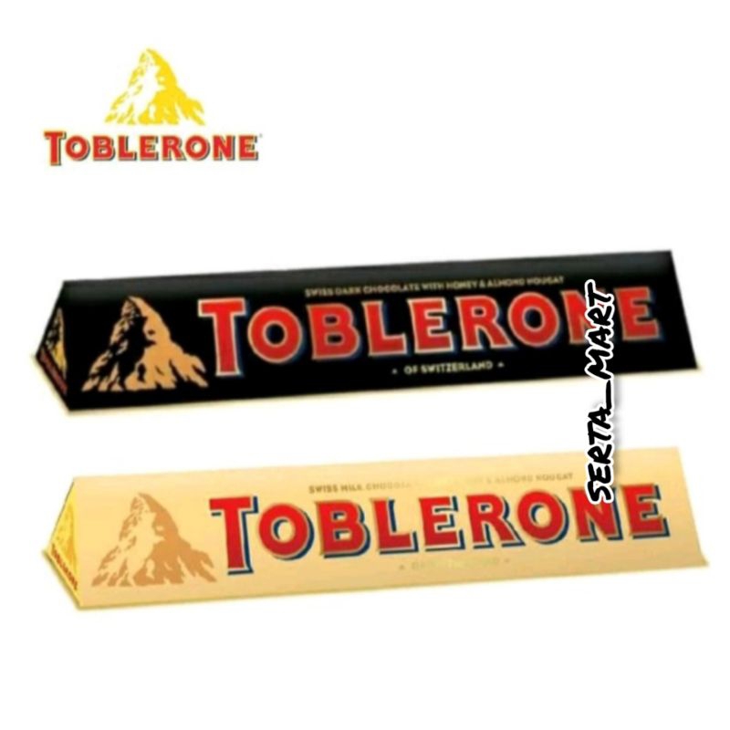 

Toblerone Swiss Chocolate 100gr - Cokelat Toblerone Milk / Dark Choco