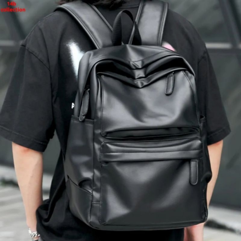 Matrix Backpack Tas Ransel Semi Kulit Multifungsi Tas Sekolah Tas Kerja Tas Gendong
