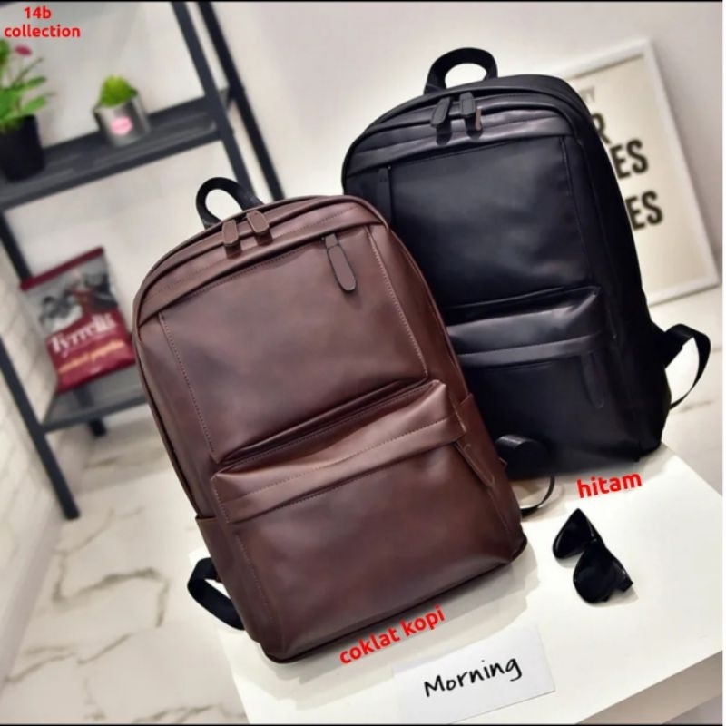 Matrix Backpack Tas Ransel Semi Kulit Multifungsi Tas Sekolah Tas Kerja Tas Gendong