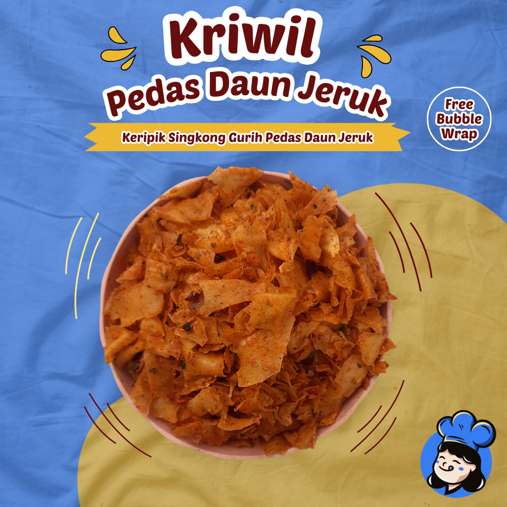 

Kriwil Keripik Singkong Pedas Daun Jeruk Kripik Kripset Cemilan Singkong Cikruh