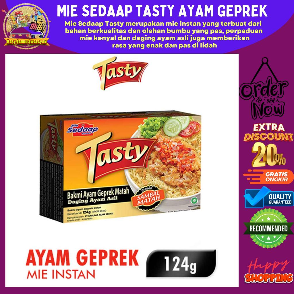 

Mie Tasty Ayam Geprek Sambal Matah