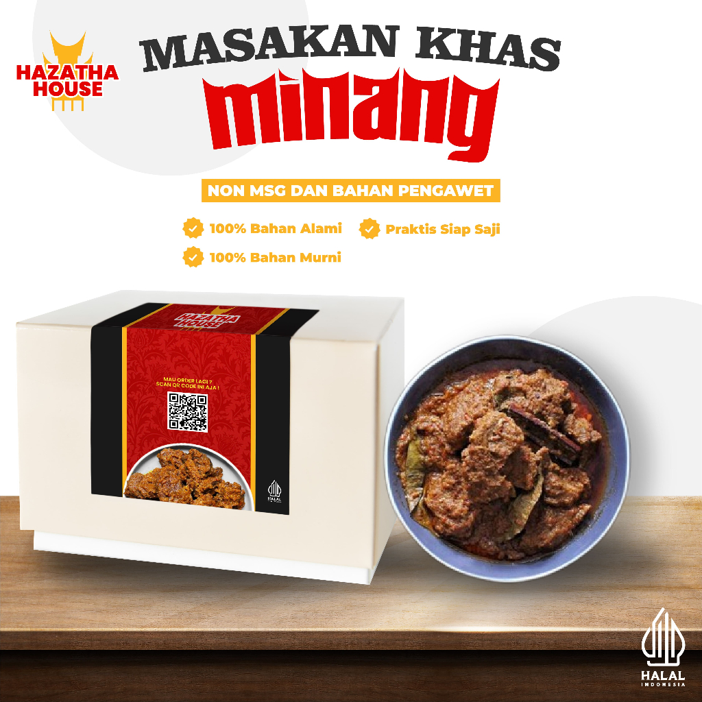 

Rendang Paru Basah Hazatha - 250gr