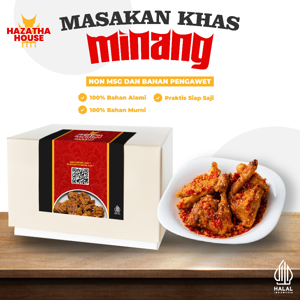 

Balado Ayam Kampung Hazatha - 500gr