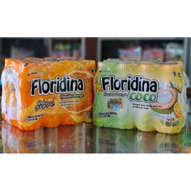 

Floridina 1pak isi 12 pis orens dan Coco 350ml