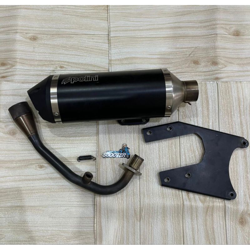 Knalpot Polini Grinta FulL System Non Evo Vespa Sprint Primavera LX S Second