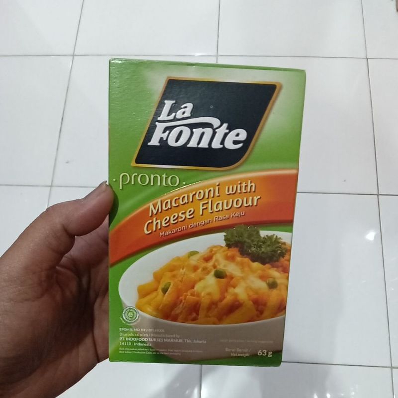 

Mahbubah - La Fonte 63 g Pronto Macaroni dengan Rasa Keju