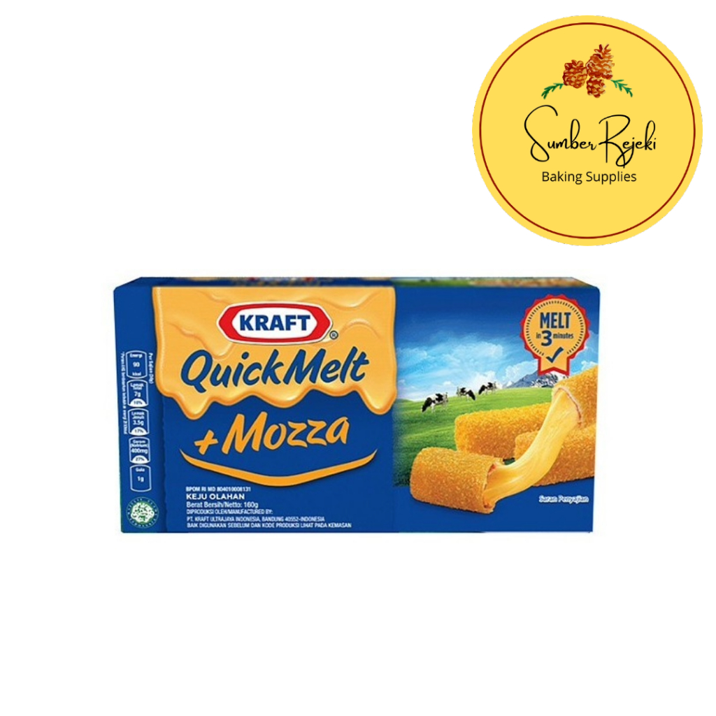 

Kraft Quick Melt Mozza Keju Mozarella KEMASAN ASLI PABRIK 165 Gr / 165gr