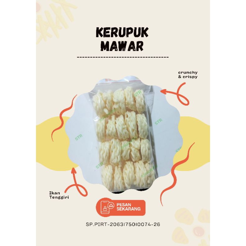 

Kerupuk Mawar Palembang Rasa Ikan Asli Palembang