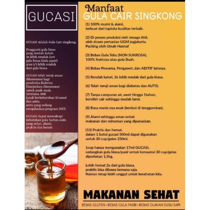 

Gucasi (Gula Cair Singkong)