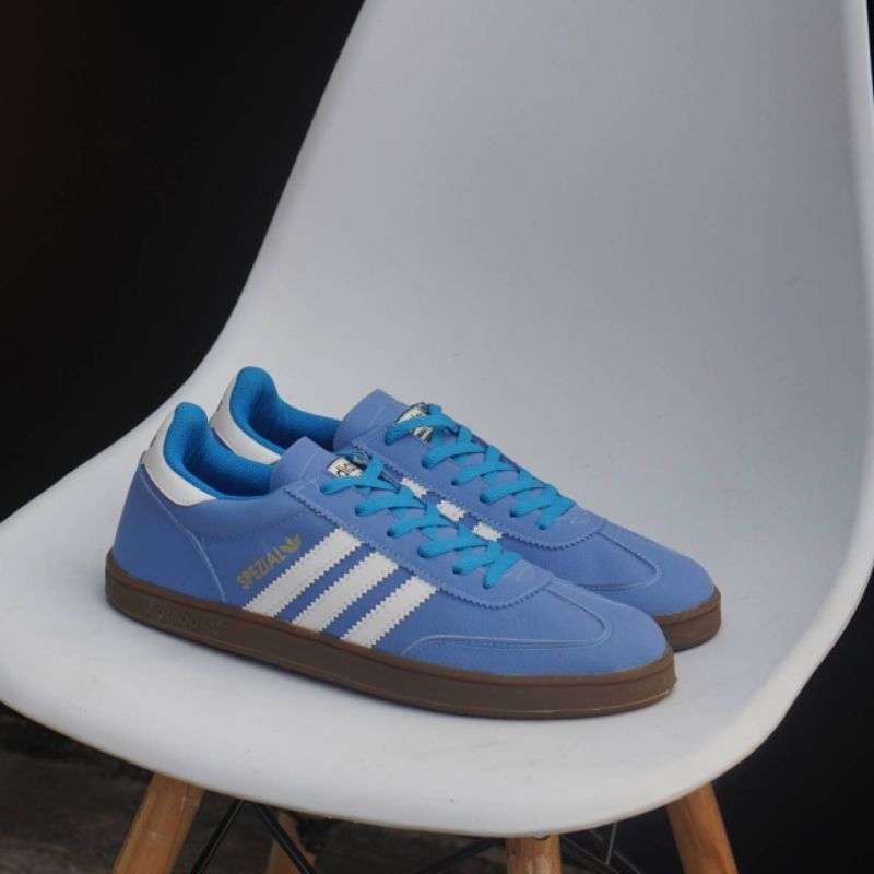 Sepatu pria adidas spezial ice blue premium grade original