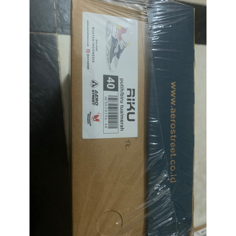 Aerostreet Riku Putih Biru Tua Merah - Sepatu Sneakers Sport 21HH31