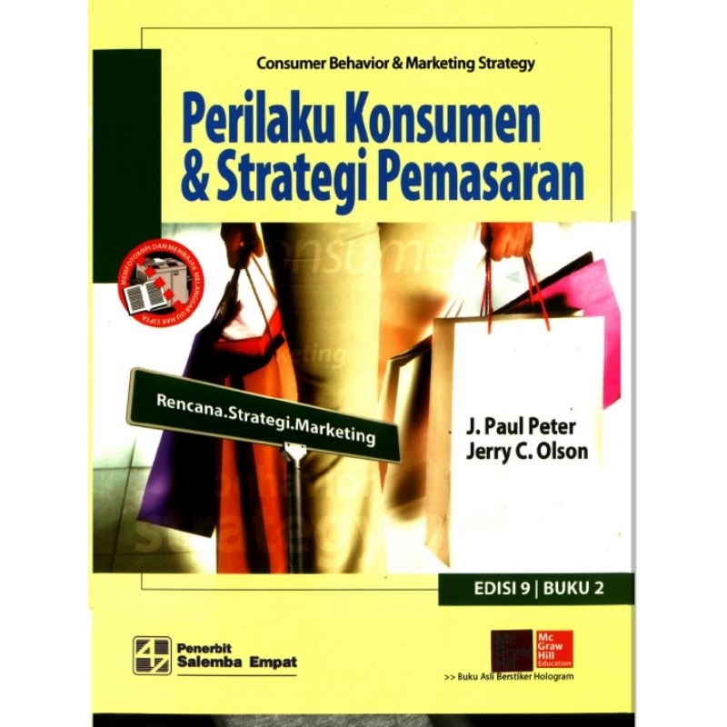 

PERILAKU KONSUMEN & STRATEGI PEMASARAN edisi 9 buku 2 by J. PAUL PETER