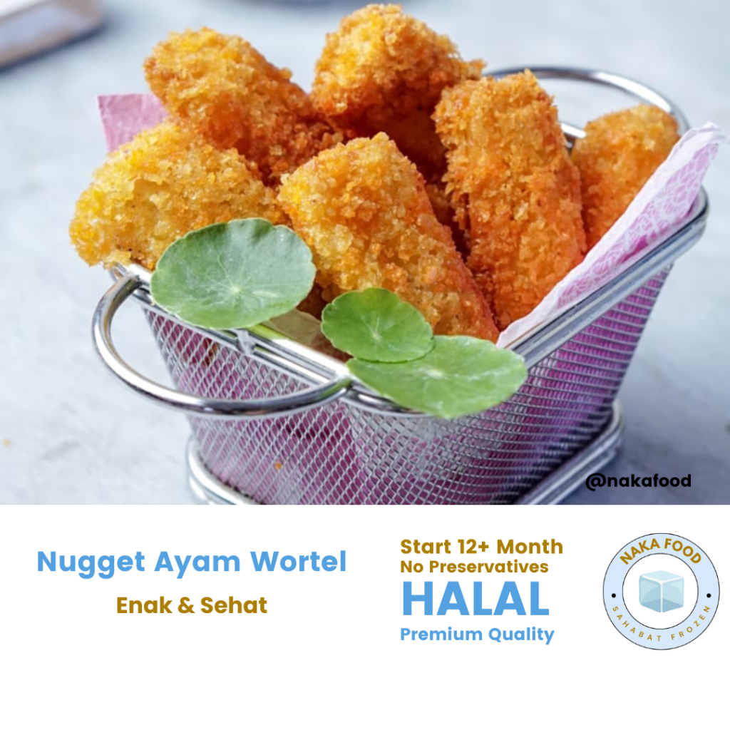 

NUGGET AYAM WORTEL MPASI HOMEMADE (+/-250gr) Tanpa pengawet