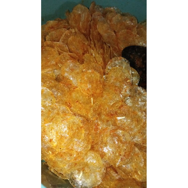 

Keripik Kaca Extra Pedas Perpack Kemasan 50gram Isi 25pcs