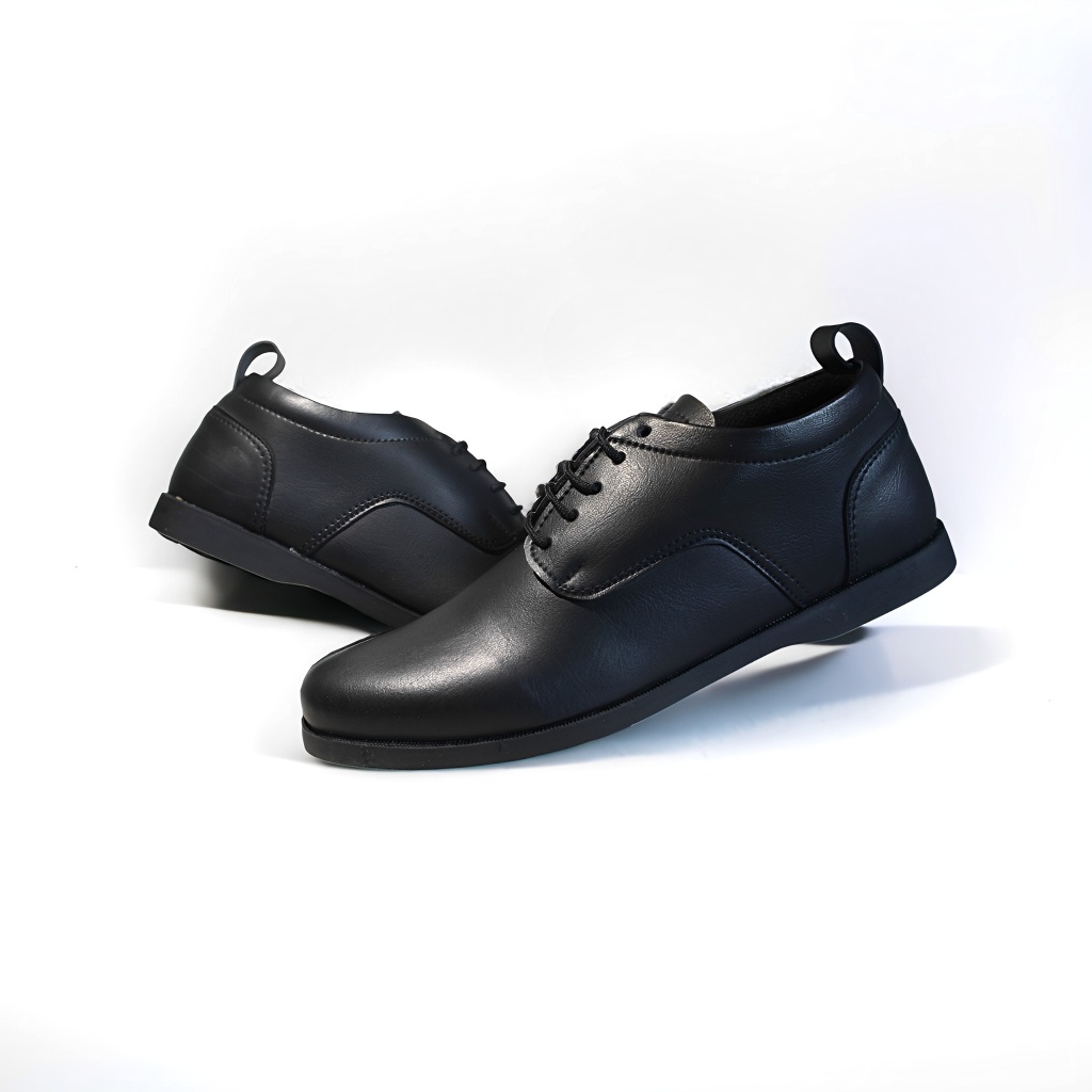 HD SEPATU OXFORD wingtip moccasin  FORMAL PANTOFEL  HITAM  BUCCHERI STRAP GLOSSY SADDLE SHOES PRIA