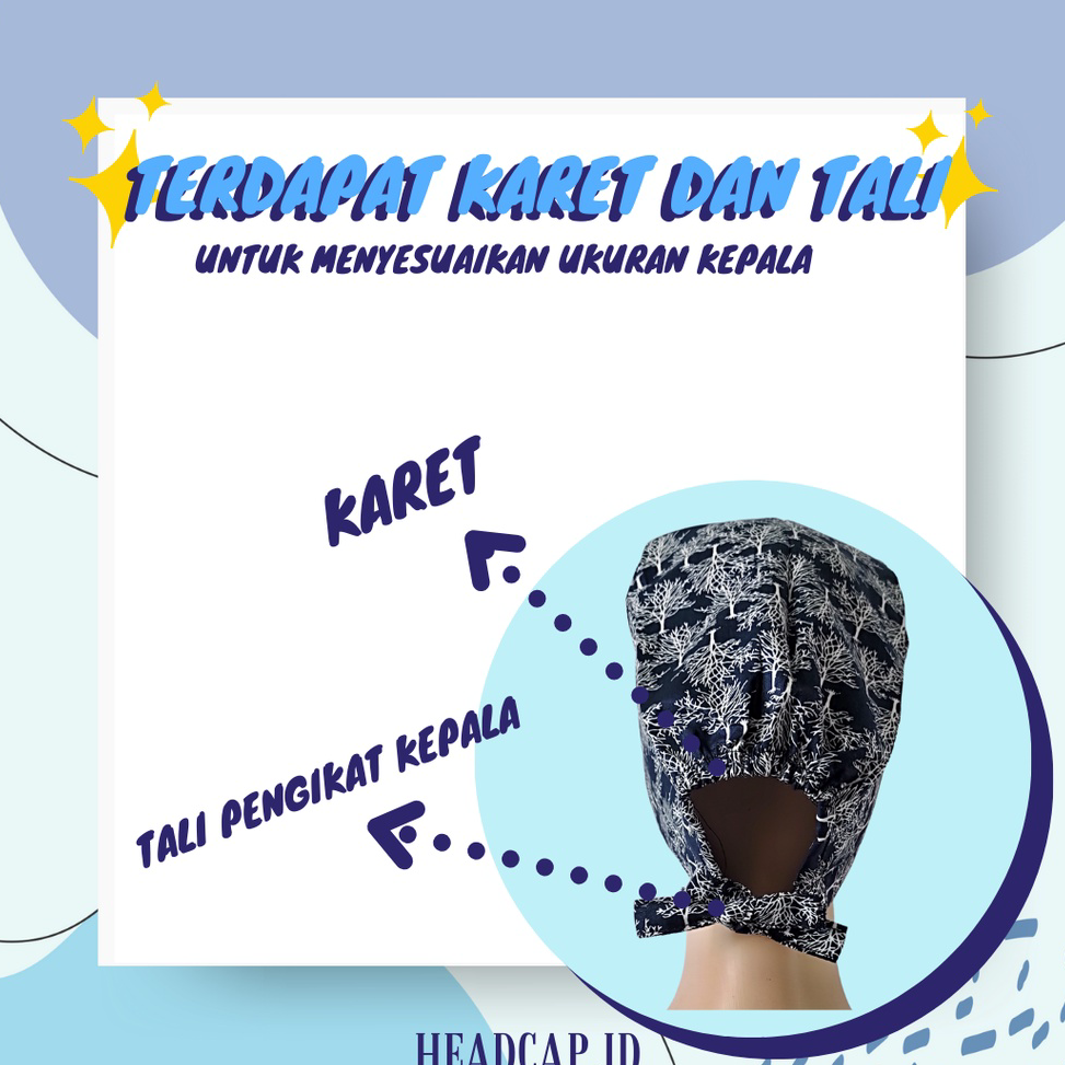 Langsung pesanQq7Q1 TERMURAH HEADCAP / TOPI BEDAH / TOPI OPERASI / TOPI MEDIS / SURGICAL CAP / HEAD 