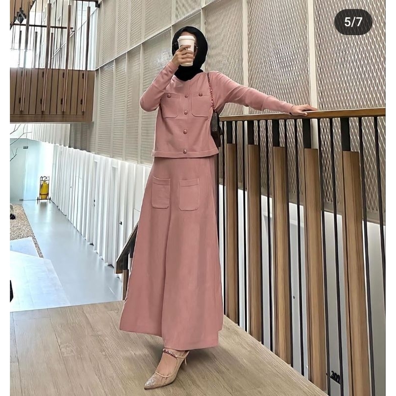 Ima Set Sweater GONEGANI pink