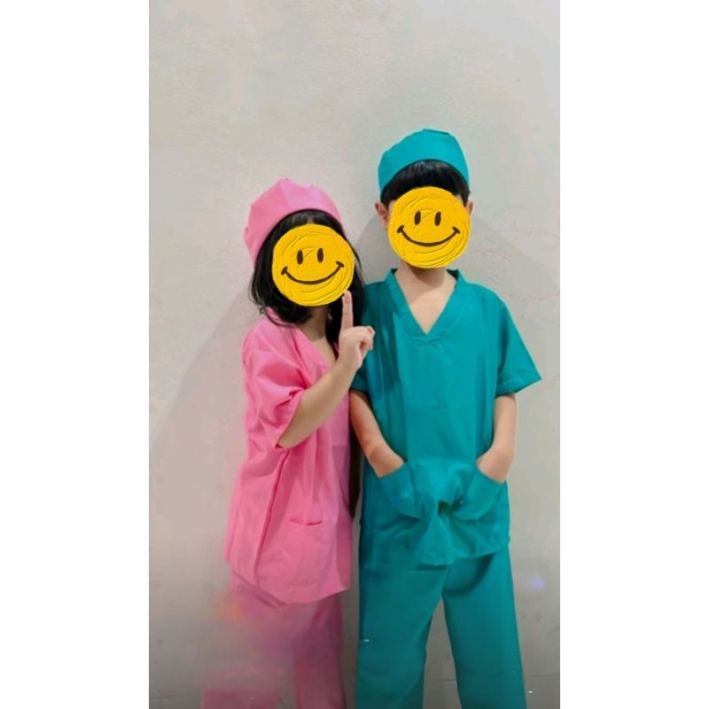 Baju Dokter Bedah/Jas Dokter Panjang Anak Paud/TK/SD