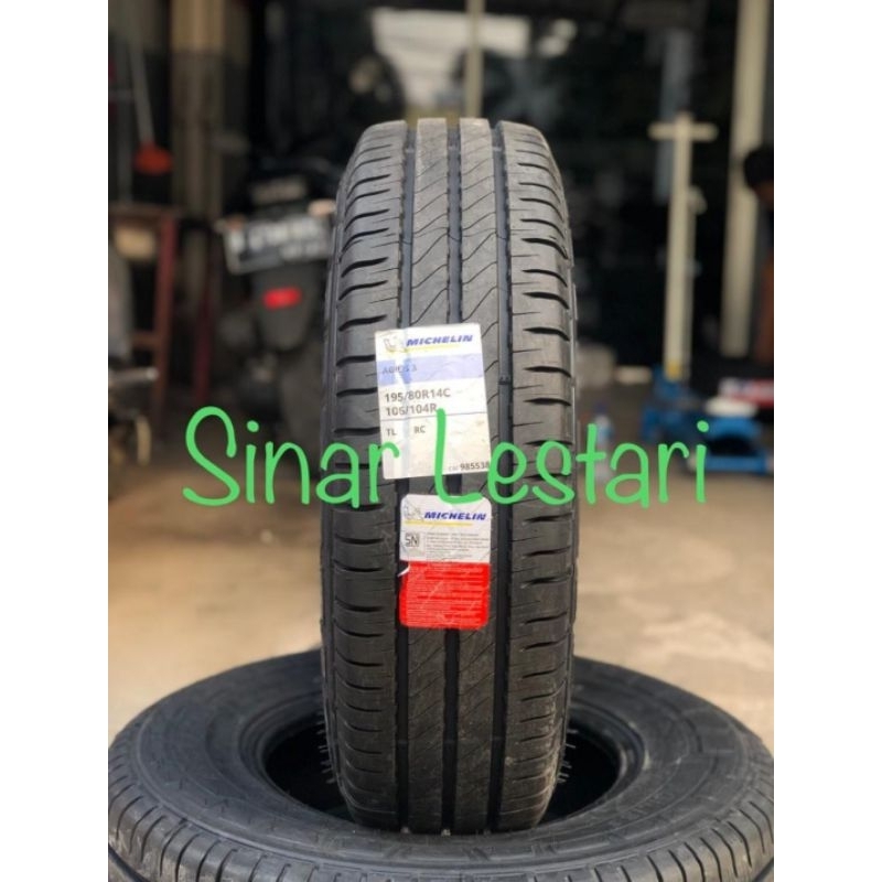 Ban Michelin Agilis 3 195 80 R14 Ban Mobil Isuzu Traga, Mega Carry, L300 Dll.