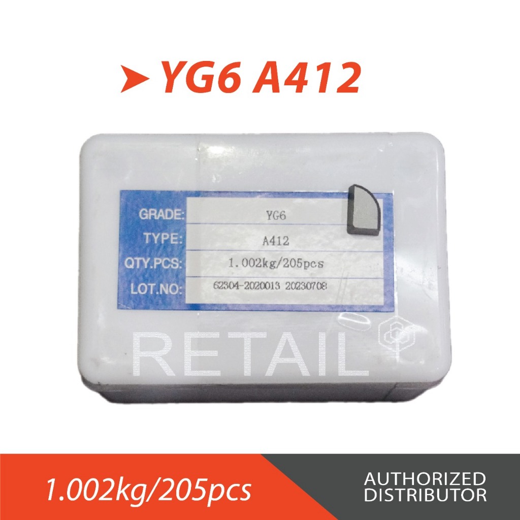 MATA BUBUT WIDIA A-412 (YG6) / MATA BUBUT GRADE YG6