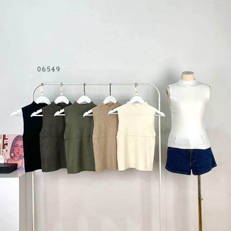 06549 Inner Can See Wanita Dalaman Blazer Super Adem Premium/ Blouse Rajut Yukengsi Polos Kerah Turt