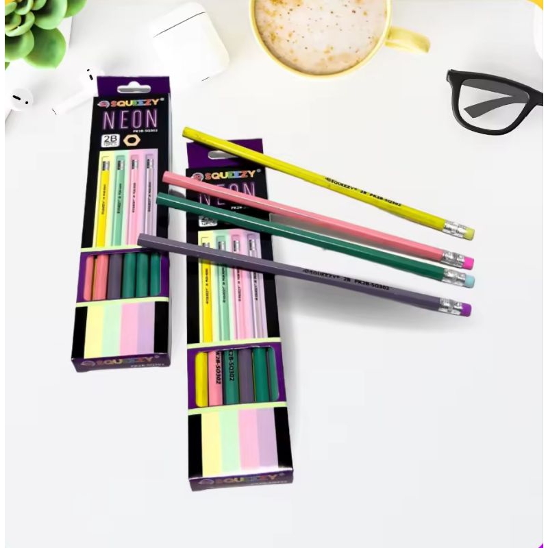 

Pensil 2B Squeeze 1 box isi 12pcs| pensil anak sekolah