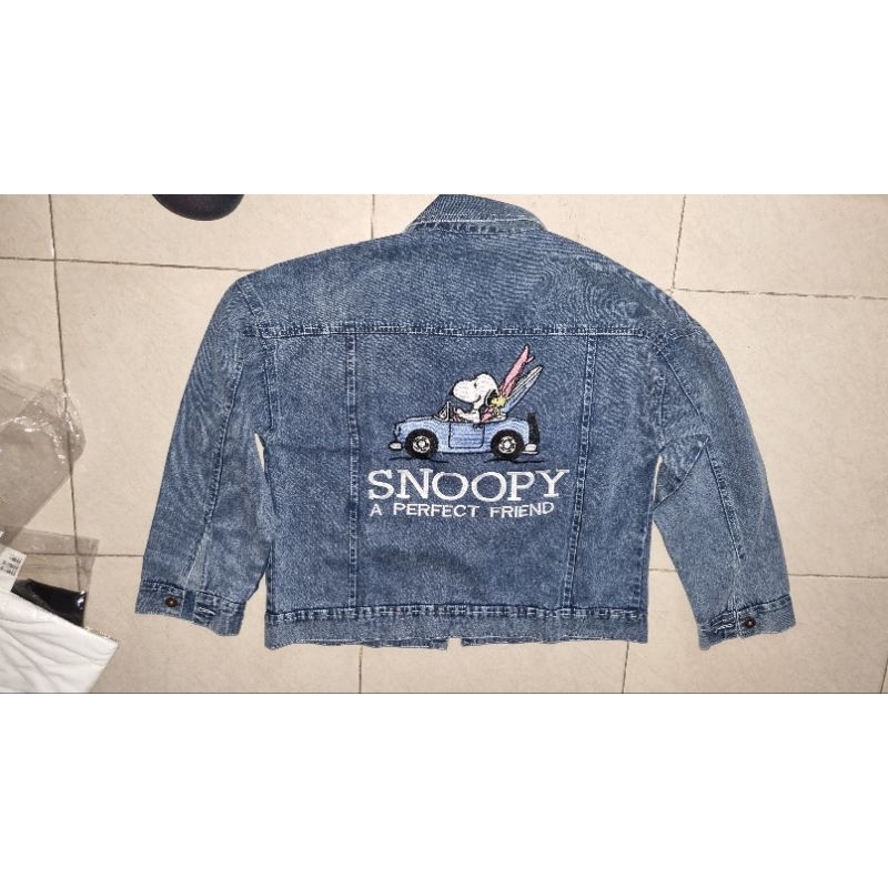 New Jaket Jeans Snoopy
