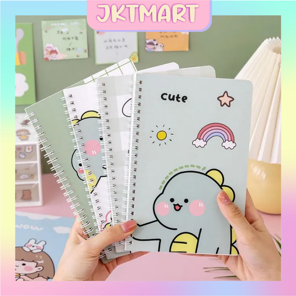 

⭐ JKTMART ⭐ Buku Tulis Catatan Notebook Ring A5 / Notebook Journal / Buku Tulis A5 Notebook Aesthetic / Buku Agenda S105