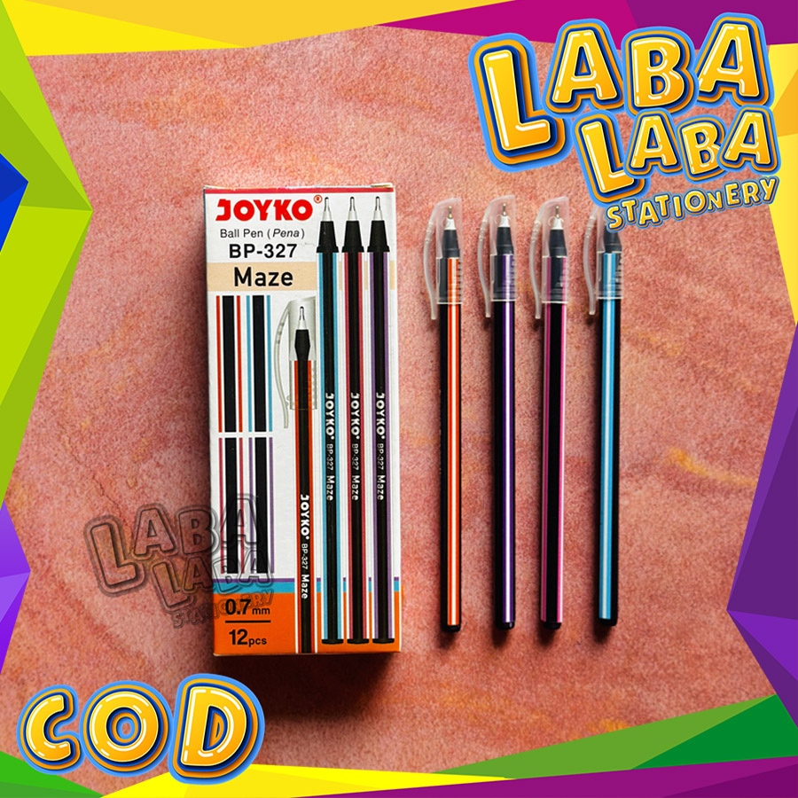 

LabaLabaStationery Pulpen Pen Joyko BP-327 MAZE 0.7mm (Lusin)