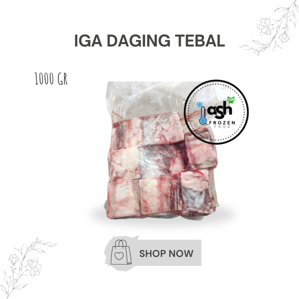

Iga Sapi Daging Tebal / Beef Shortribs 1 Kg