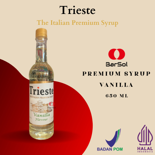 

Trieste Syrup Vanilla 650 Ml - Barsol Indonesia