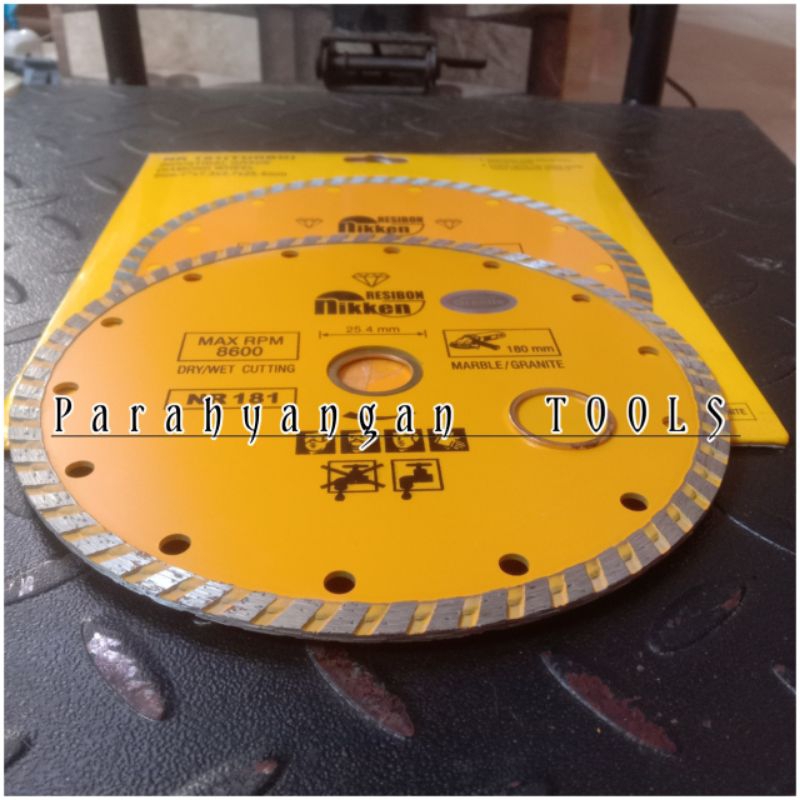 nikken diamond cutting wheel turbo 7 inch / mata gerinda potong granit 7 inch