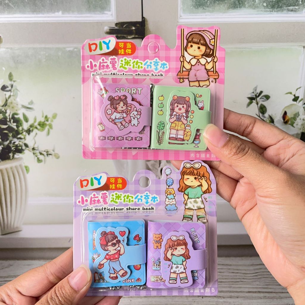 

Buku Mini Little Girl 1 Set isi 2 PCS FX0017 / Notebook Cewek super cute Ukuran Kecil Warna-Warni Alat Tulis Sekolah Anak Kekinian Best Quality bisa Grosir dan COD