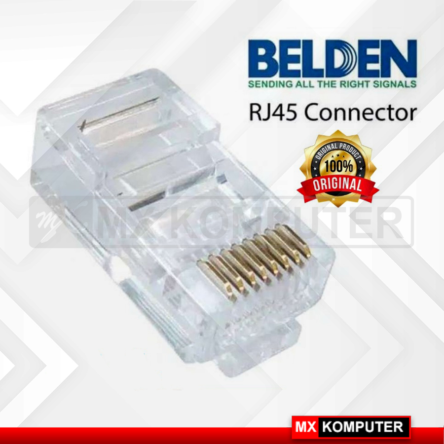 Konekor RJ45 Belden Cat 6 (Eceran) / Connector RJ45 Belden Cat6