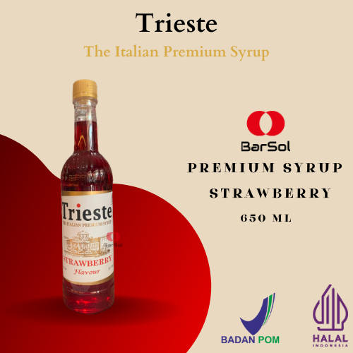 

Trieste Syrup Strawberry 650 Ml - Barsol Indonesia