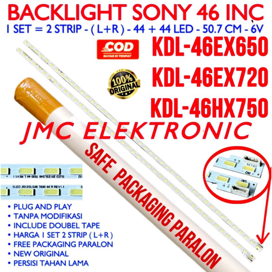 BACKLIGHT TV LED SONY 46 INCH KDL46EX720 KDL46EX650 KDL46HX750 46EX720 46EX650 46HX750