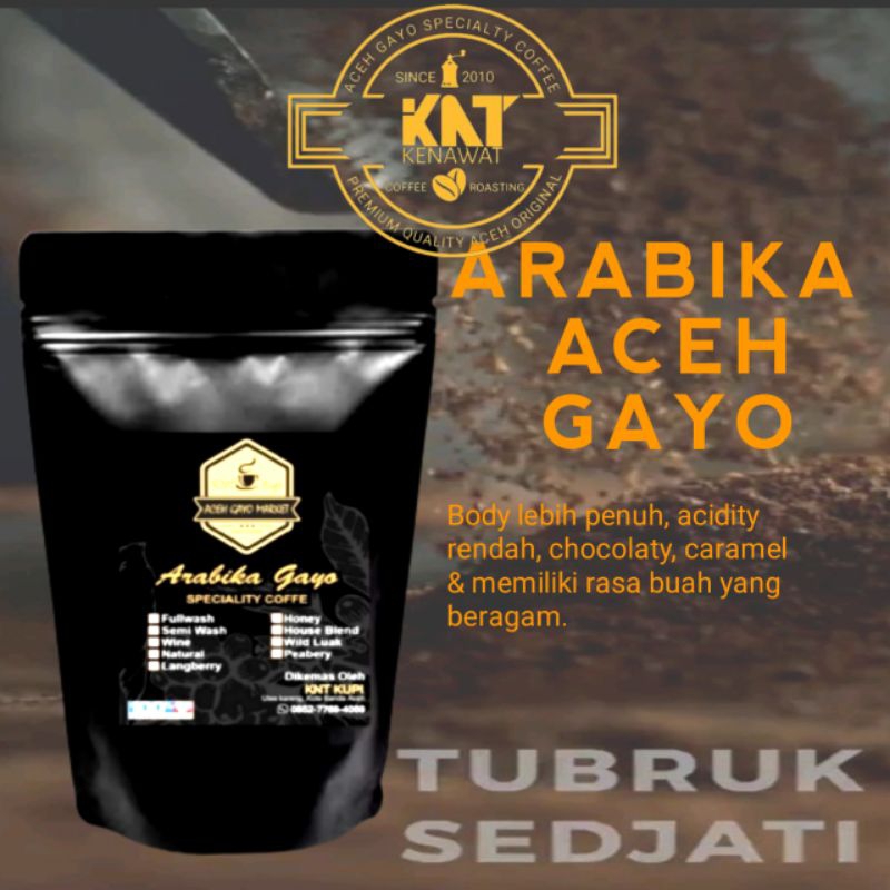 KOPI ARABIKA GAYO ACEH 200gram BUBUK HALUS MURNI TANPA AMPAS DARI ACEH ASLI TOKO TOP KOPI ACEH.