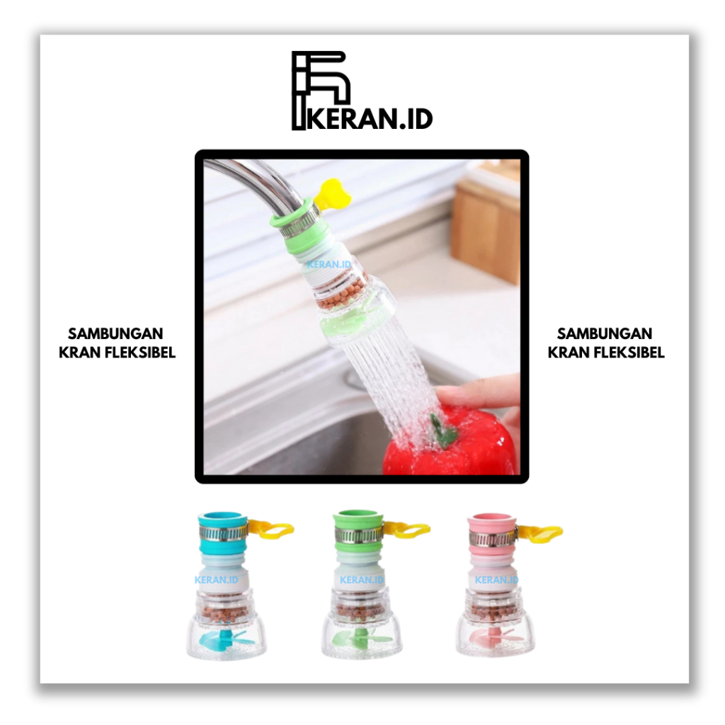 [KERAN.ID] Sambungan kran fleksibel / Sambungan Kran Air Cuci Piring Flexible Penyaring / Sambungan 