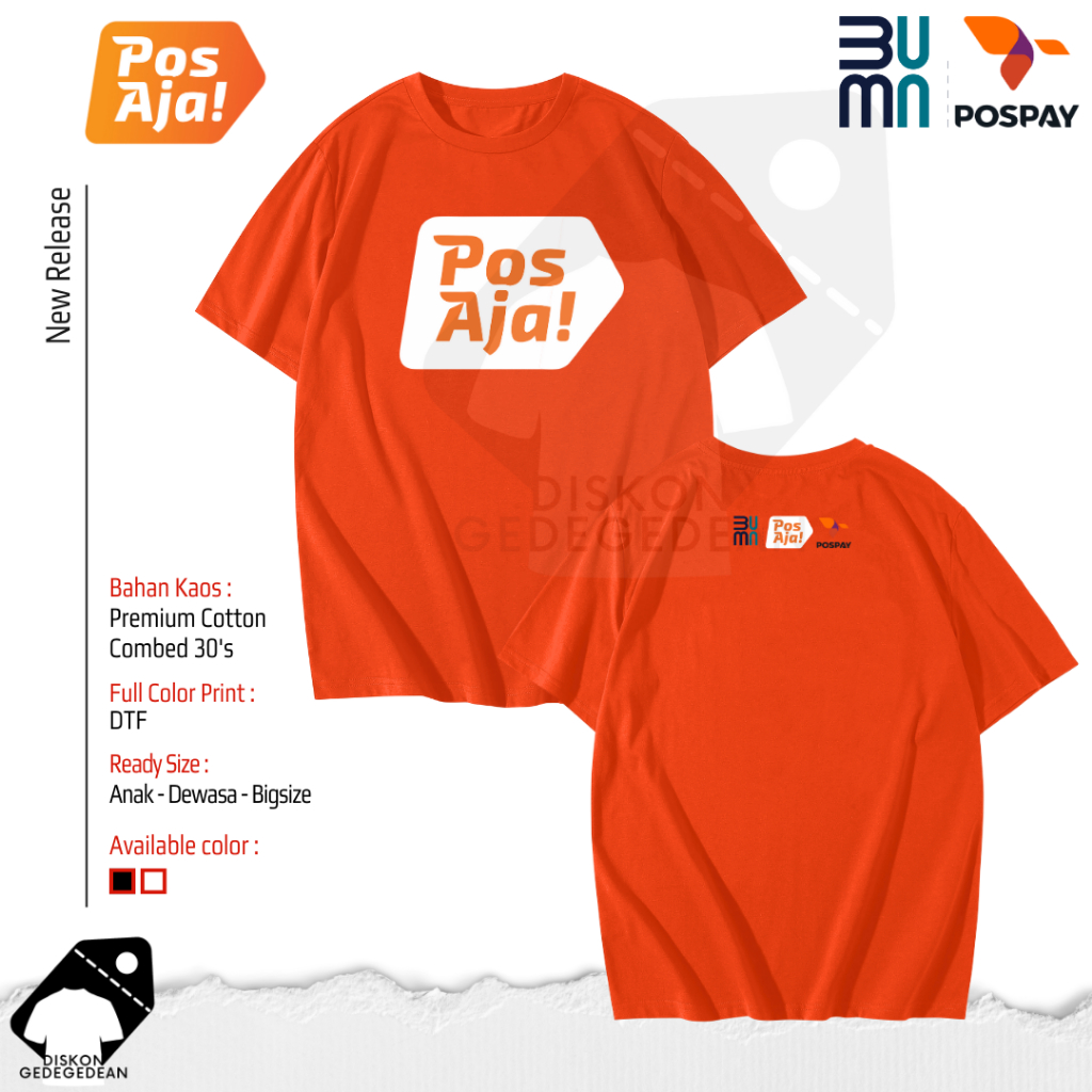 Kaos Pospay Kantor Pos Baju Pospay Kantor Pos Type 1