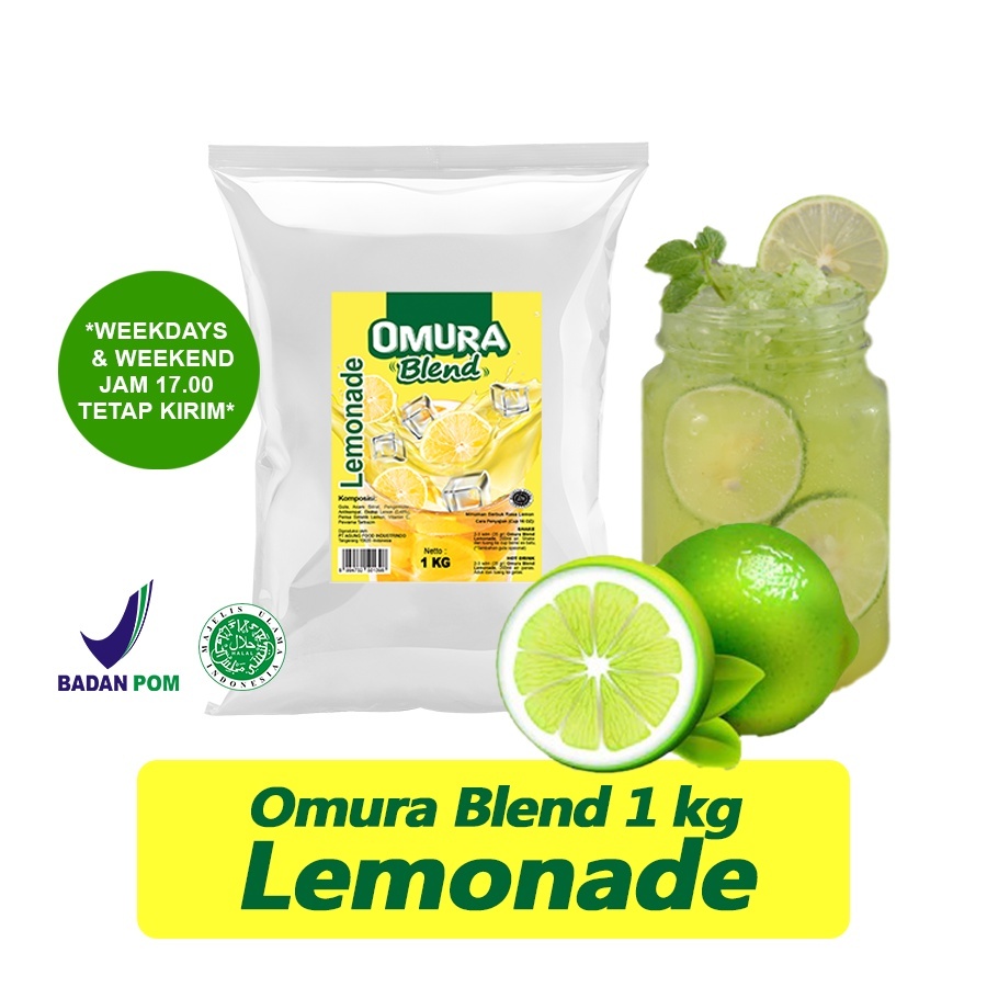 

BLEND Bubuk Minuman Premium Rasa Lemonade Mix Gula 1 Kg & 500 Gram Indonesia Powder