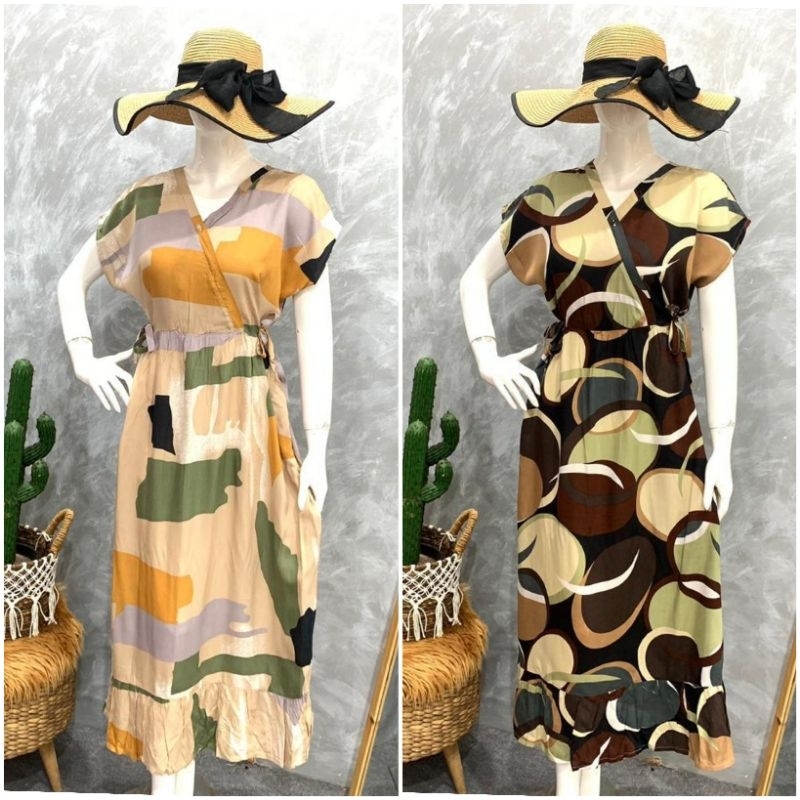 Daster Model Kimono Panjang Ruffel Busui