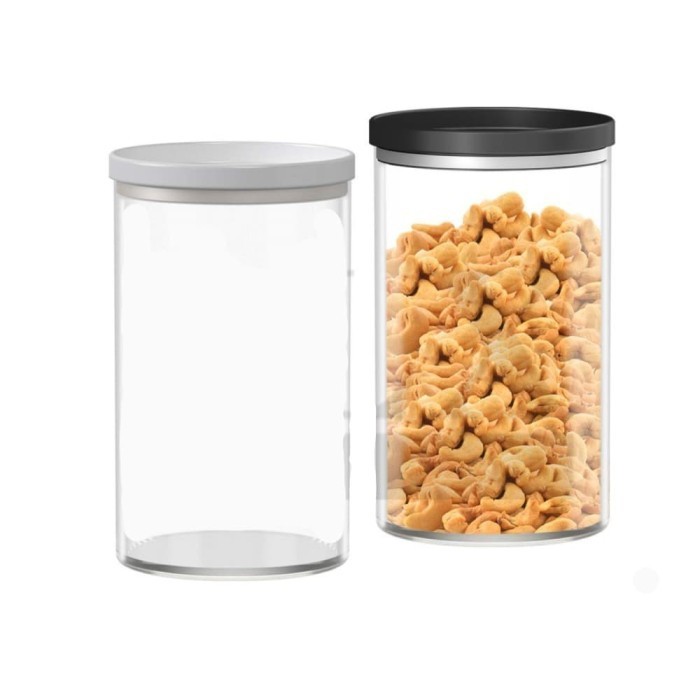 1PCS DLX TOPLES KACA CANARY B 880ML PLASTIC LIDMERIMELMA