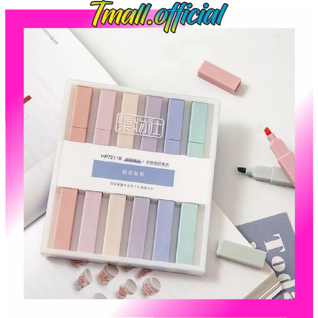 

❄ TMALL ❄ STABILO HIGHLIGHTER WARNA SPIDOL WARNA PASTEL 1 SET ISI 6 TERMURAH! ALAT TULIS FANCY UNIK LUCU COD S104