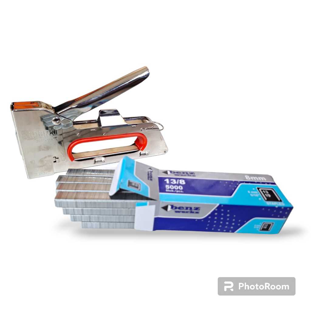 

Stapler gun alat staples tembak jok motor sofa 13/6 13/8mm kodenki Stapler gun staples tembak ergonomic jok motor sofa kodenki KDK-GTM923 staples tembak 13/4-6-8mm - Staples jok motor mebel - Stapler gun manual