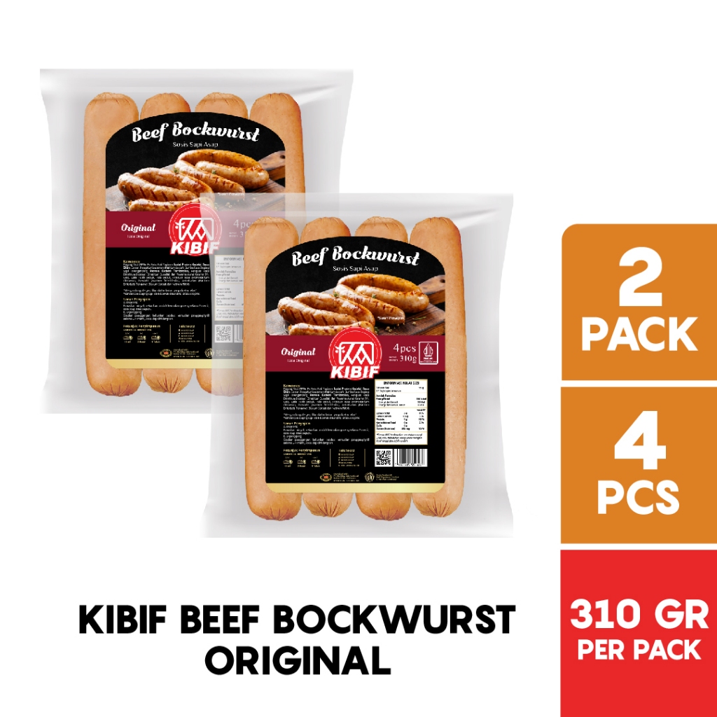 

BUY 1 GET 1 FREE Kibif Bockwurst Original 310gr isi 4pcs ( Bayar 1 Dapat 2 )