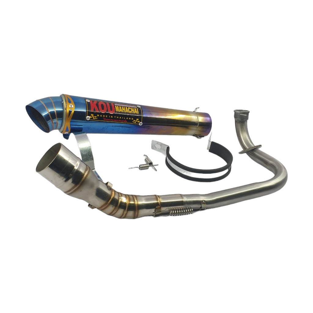 Knalpot Kou Blue Beat Karbu Vario 125 150 Led Kenalpot Mio Sporty Kou Mahachai Mio j Smile Gt115 Sco