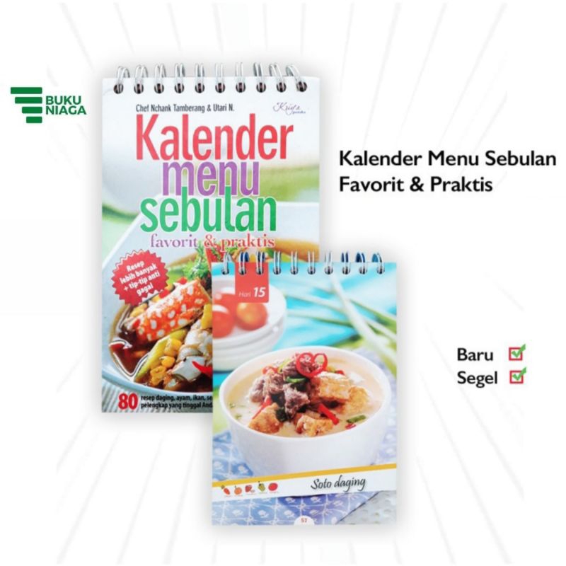 Kalender Menu Resep Sebulan Favorit Dan Praktis