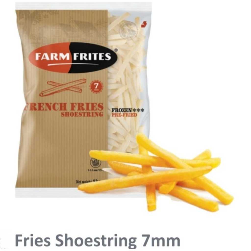 

FARM FRITES French Fries Shoestring Kentang Premium FarmFrites 2 kgFARM FRITES French Fries Shoestring Kentang Premium FarmFrites 2 kg