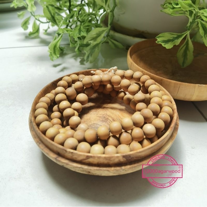 10000agarwood Tasbih cendana Kupang Ori Grade A 108 butir 8mm