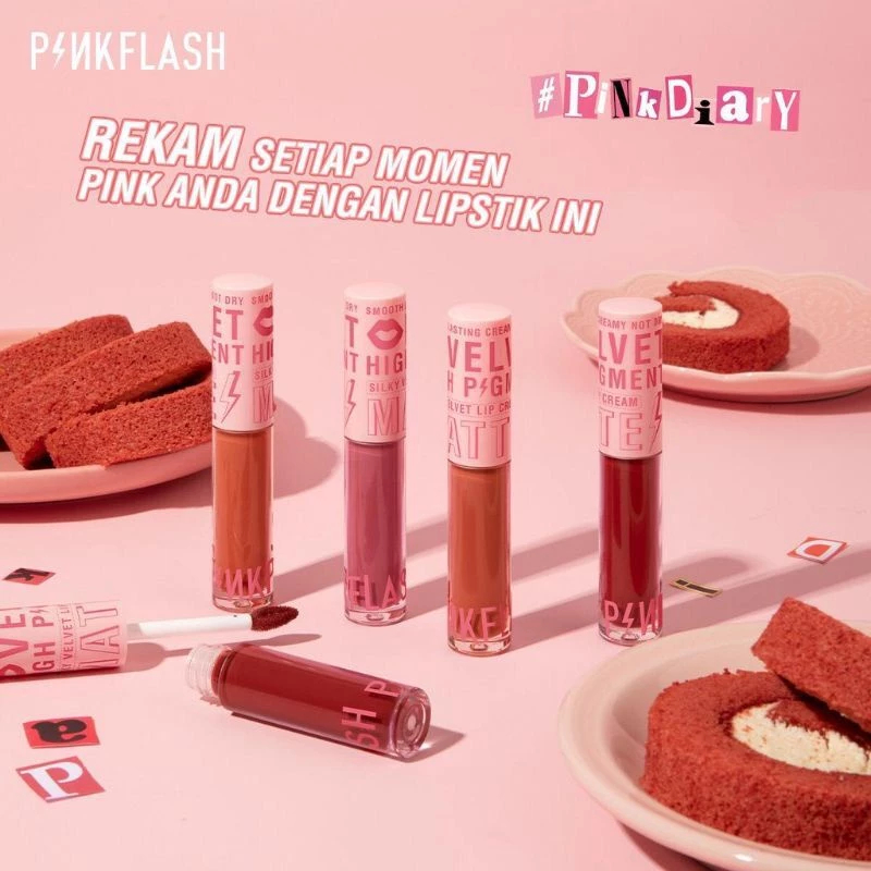 MFI - PinkFlash Silky Velvet Lip Cream | Netto 2,3 gr